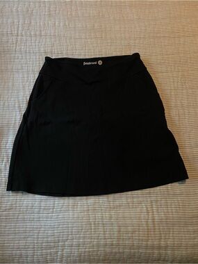 Betabrand Black A-Line Skirt with Pockets